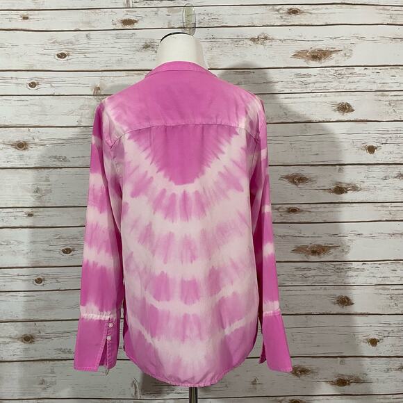 J. Crew Tie-dyed Silk Tunic - Pink - Medium - Picture 15 of 15